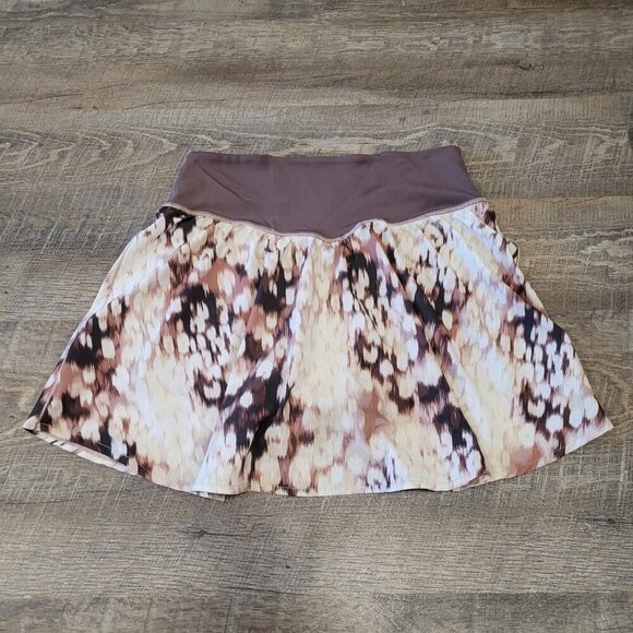 AERIE | Active Skort Patterned Skirt | Sz. L - Picture 6 of 7